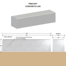 Concrete Log Bollards