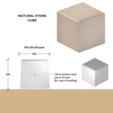 Cube Natural Stone Bollards