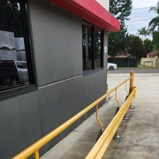 Kwik-Guard Carpark Guardrail With Backward Handrail