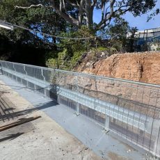 Kwik-Guard Guardrail With Handrail And Mesh