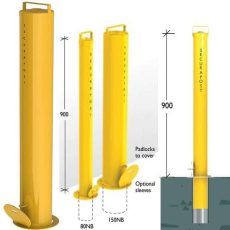 Leda 150NB Padlock Removable Bollards