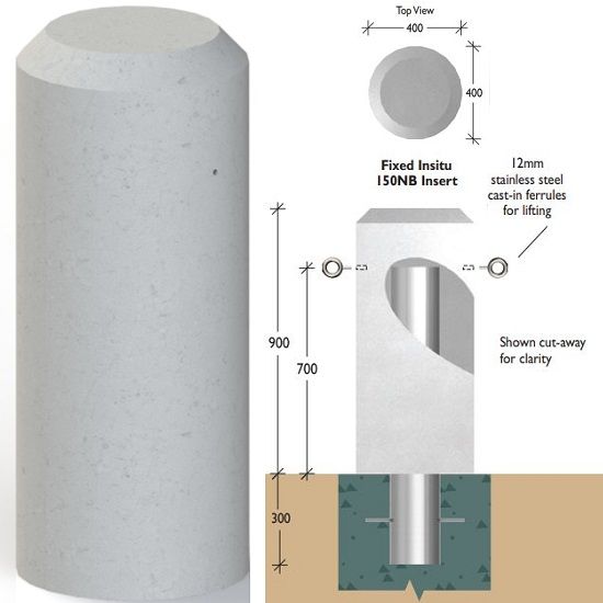 Russell Round Concrete Bollards