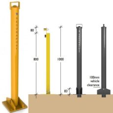 Securapost Guardsman Fold Down Bollards