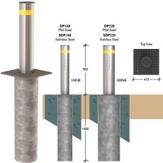 Securapost Pneumatic VAC 150NB Retractable Bollards